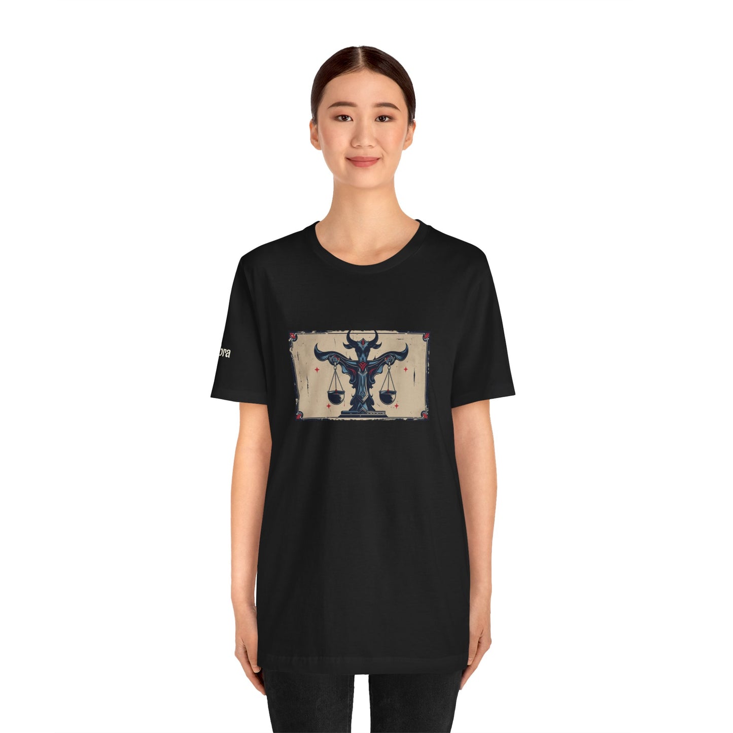 Libra - Gothic Zodiac T-Shirt. Zodiac in the Shadows
