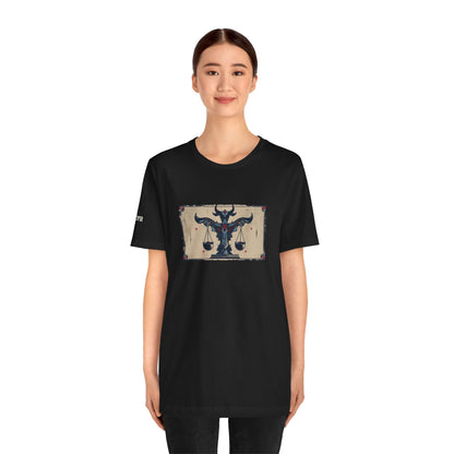 Libra - Gothic Zodiac T-Shirt. Zodiac in the Shadows