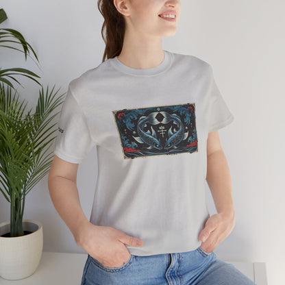 Pisces - Gothic Zodiac T-Shirt. Zodiac in the Shadows