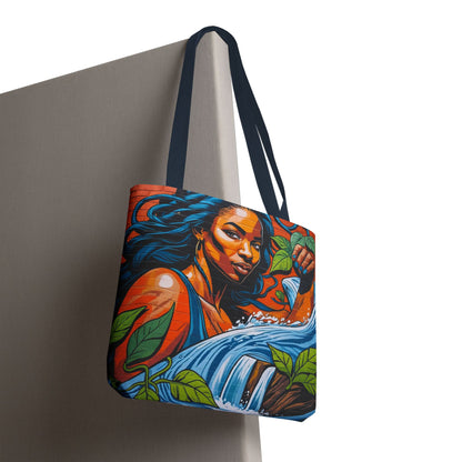 Artistic Surge - Eco-Friendly Canvas Tote Bag - WOMAN WITH WATER