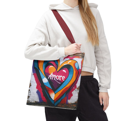 Artistic Surge - Eco-Friendly Canvas Tote Bag - HEART