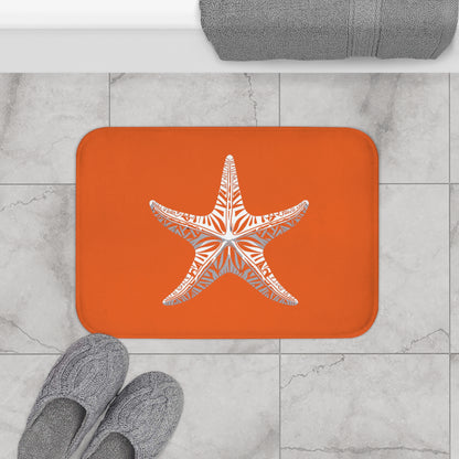 Tribal Bath Mat. Ocean Energy, Tribal Style