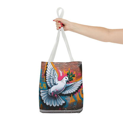 Artistic Surge - Eco-Friendly Canvas Tote Bag - PEACE