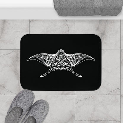 Tribal Bath Mat. Ocean Energy, Tribal Style