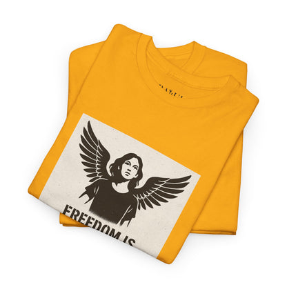 Rebel Graphic Tee - Unisex Heavy Cotton T-Shirt for the Wild at Heart. Rebel Tees, Born to Be Worn - FREEDOM IS NON-NEGOTIABLE