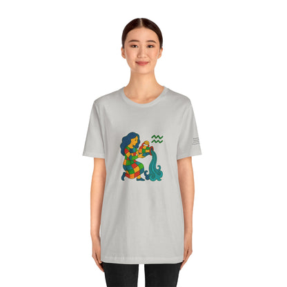 AQUARIUS - T-shirt, The Zodiac in Colors