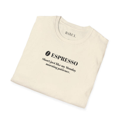 CoffeeTherapy T-Shirt – Irony Is the Best Cure (Right After Coffee)