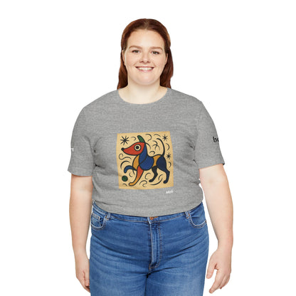 DOGART Unisex Jersey Dog T-Shirt - MIRO - Iconic Painting Reimagined with Dogs