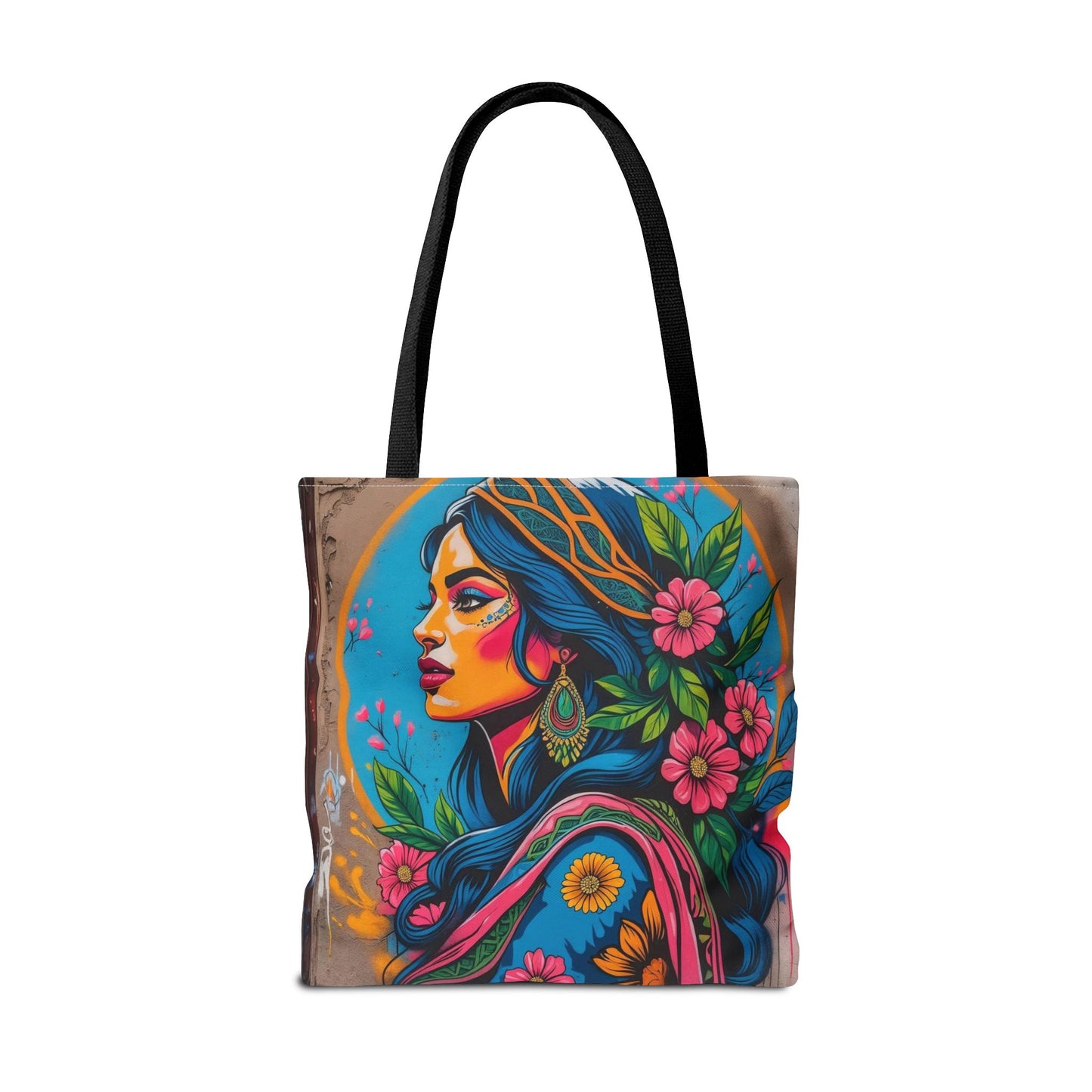 Artistic Surge - Eco-Friendly Canvas Tote Bag - FLOWERING WOMAN