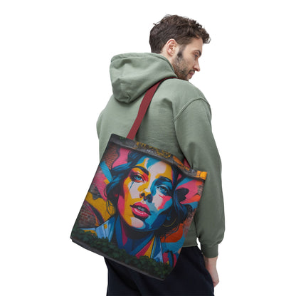 Artistic Surge - Eco-Friendly Canvas Tote Bag - WOMAN'S FACE