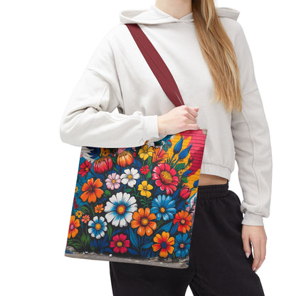 Artistic Surge - Eco-Friendly Canvas Tote Bag - FLOWERS