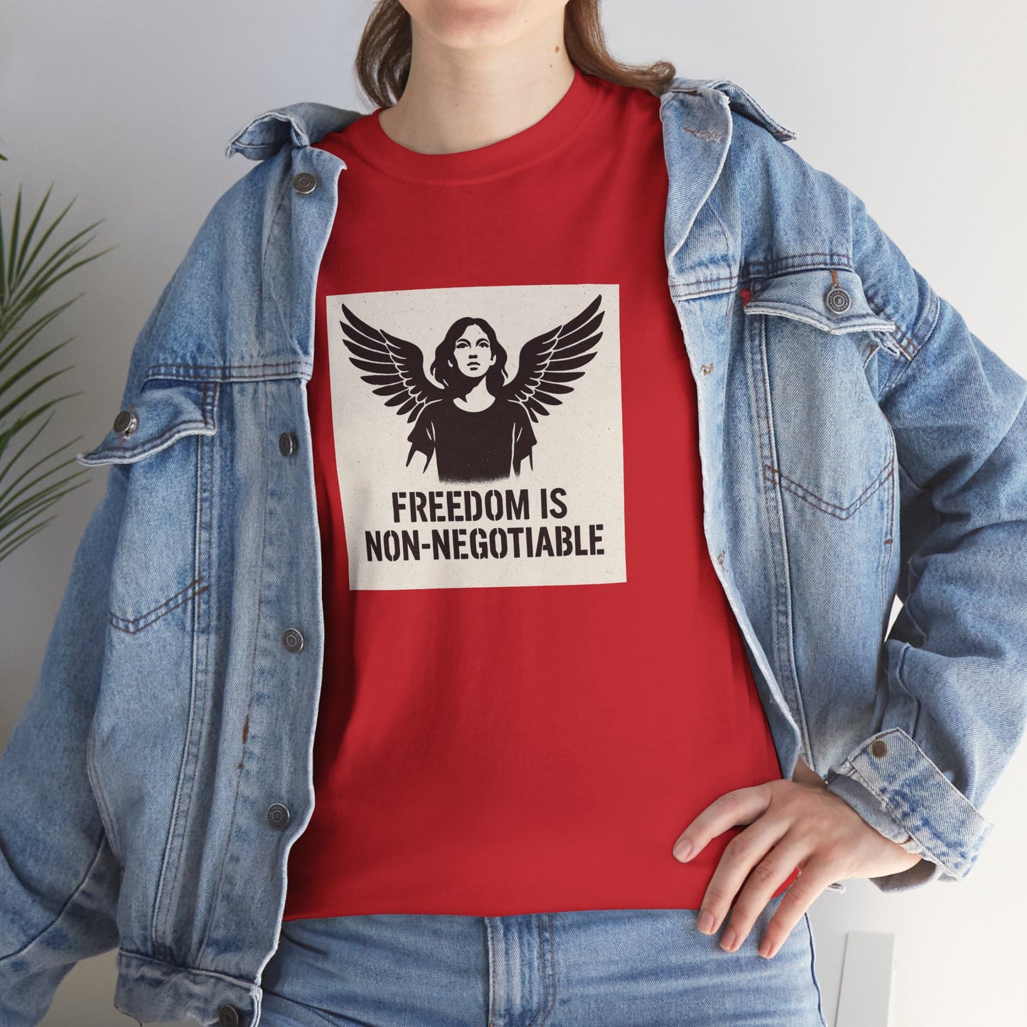 Rebel Graphic Tee - Unisex Heavy Cotton T-Shirt for the Wild at Heart. Rebel Tees, Born to Be Worn - FREEDOM IS NON-NEGOTIABLE