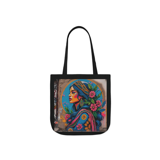 Artistic Surge - Eco-Friendly Canvas Tote Bag - FLOWERED WOMAN
