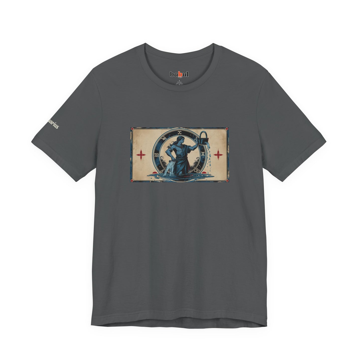 Aquarius - Gothic Zodiac T-Shirt. Zodiac in the Shadows