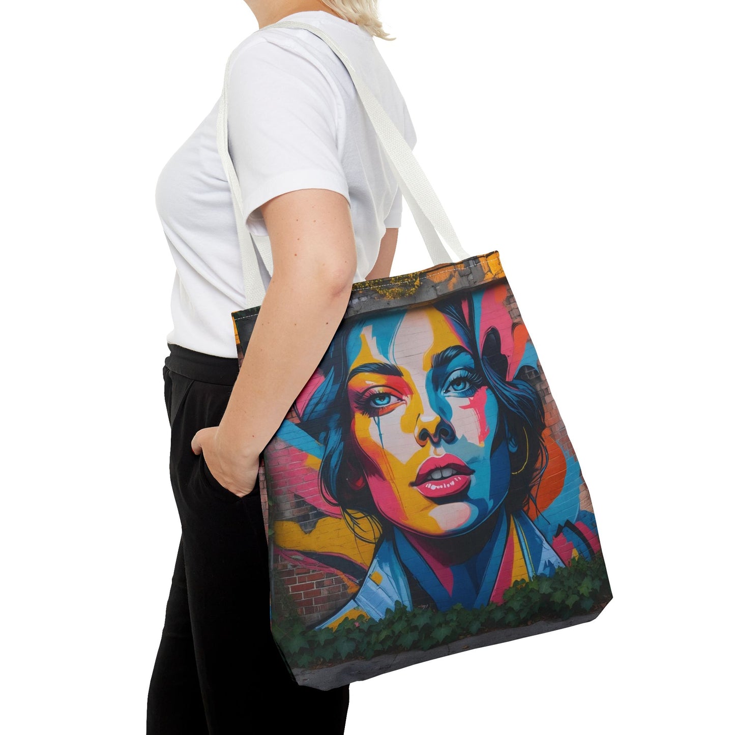 Artistic Surge - Eco-Friendly Canvas Tote Bag - WOMAN'S FACE