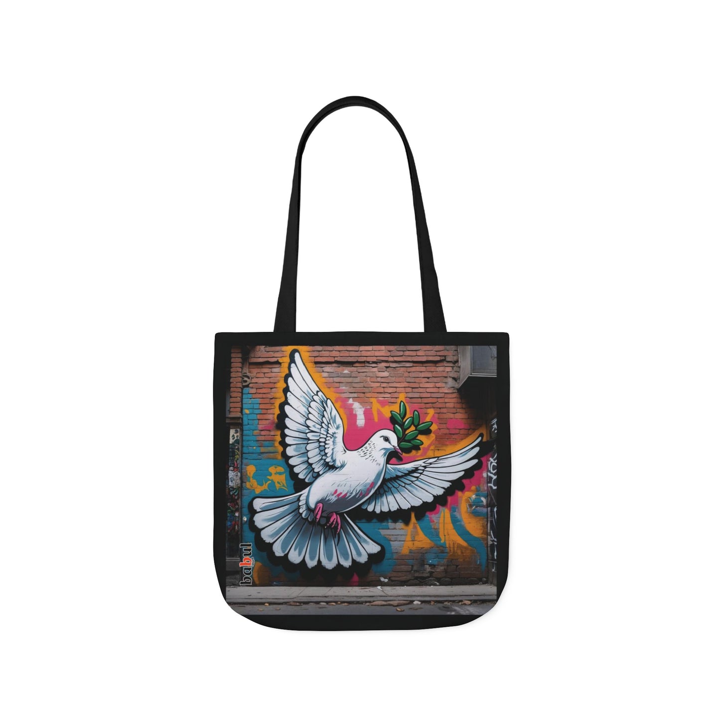 Artistic Surge - Eco-Friendly Canvas Tote Bag - PEACE