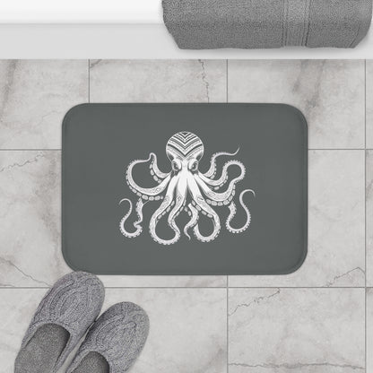 Tribal Bath Mat. Ocean Energy, Tribal Style