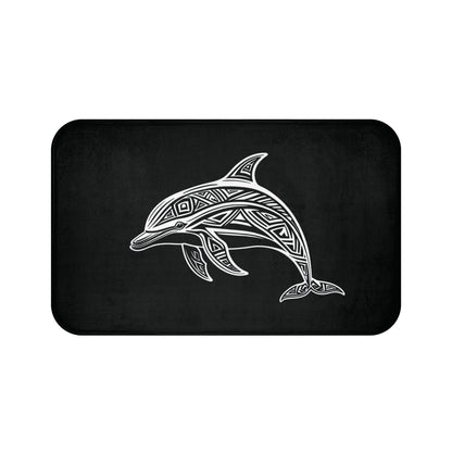 Tribal Bath Mat. Ocean Energy, Tribal Style