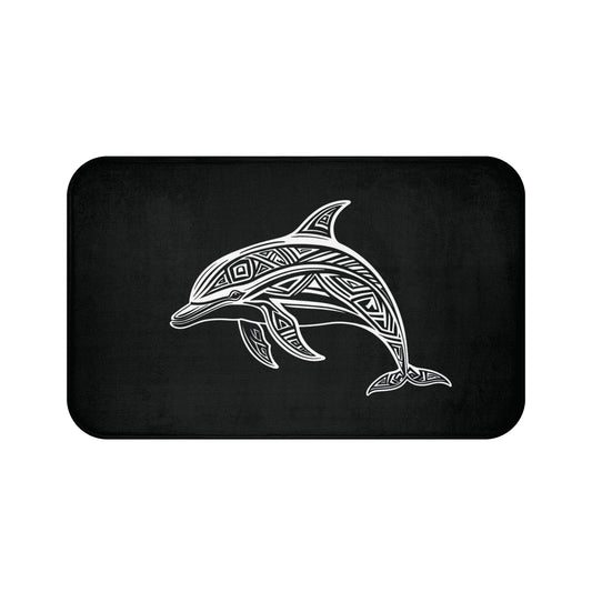 Tribal Bath Mat. Ocean Energy, Tribal Style