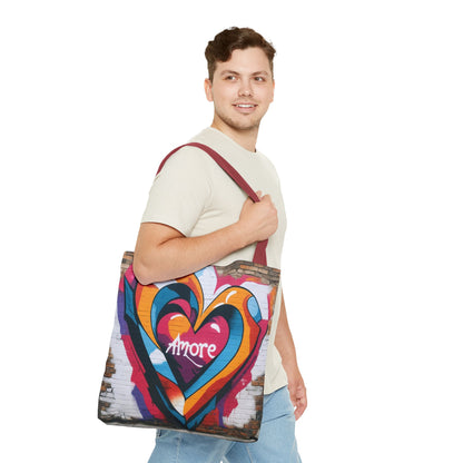 Artistic Surge - Eco-Friendly Canvas Tote Bag - HEART