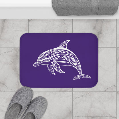 Tribal Bath Mat. Ocean Energy, Tribal Style