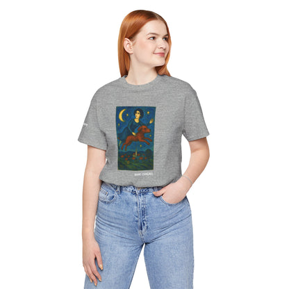 DOGART Unisex Jersey Dog T-Shirt - MARC CHAGALL - Iconic Painting Reimagined with Dogs