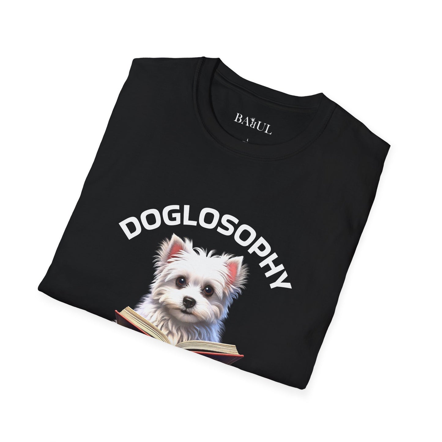 Doglosophy  Unisex Softstyle T-Shirt - "Happiness is a Warm Sunbeam" Design
