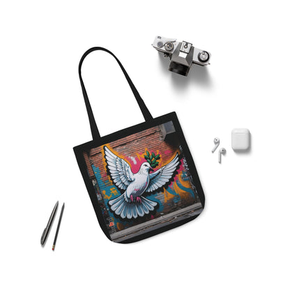 Artistic Surge - Eco-Friendly Canvas Tote Bag - PEACE