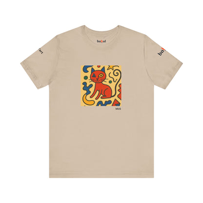 CATART Unisex Jersey Cat T-Shirt - MIRO - Iconic Painting Reimagined with Cats