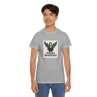 Rebel Graphic Tee - Unisex Heavy Cotton T-Shirt for the Wild at Heart. Rebel Tees, Born to Be Worn - FREEDOM IS NON-NEGOTIABLE