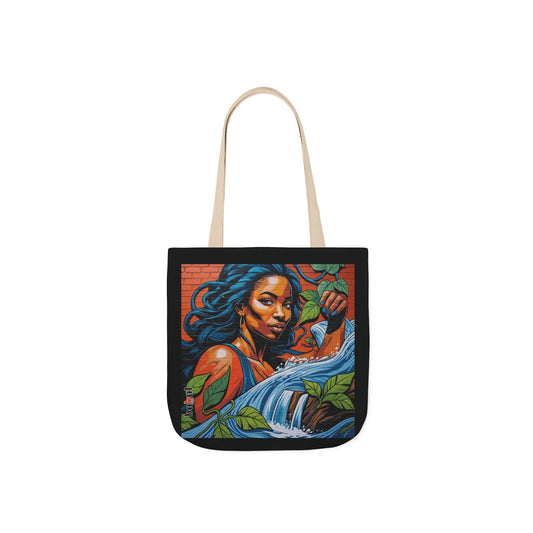 Artistic Surge - Eco-Friendly Canvas Tote Bag - WOMAN WITH WATER