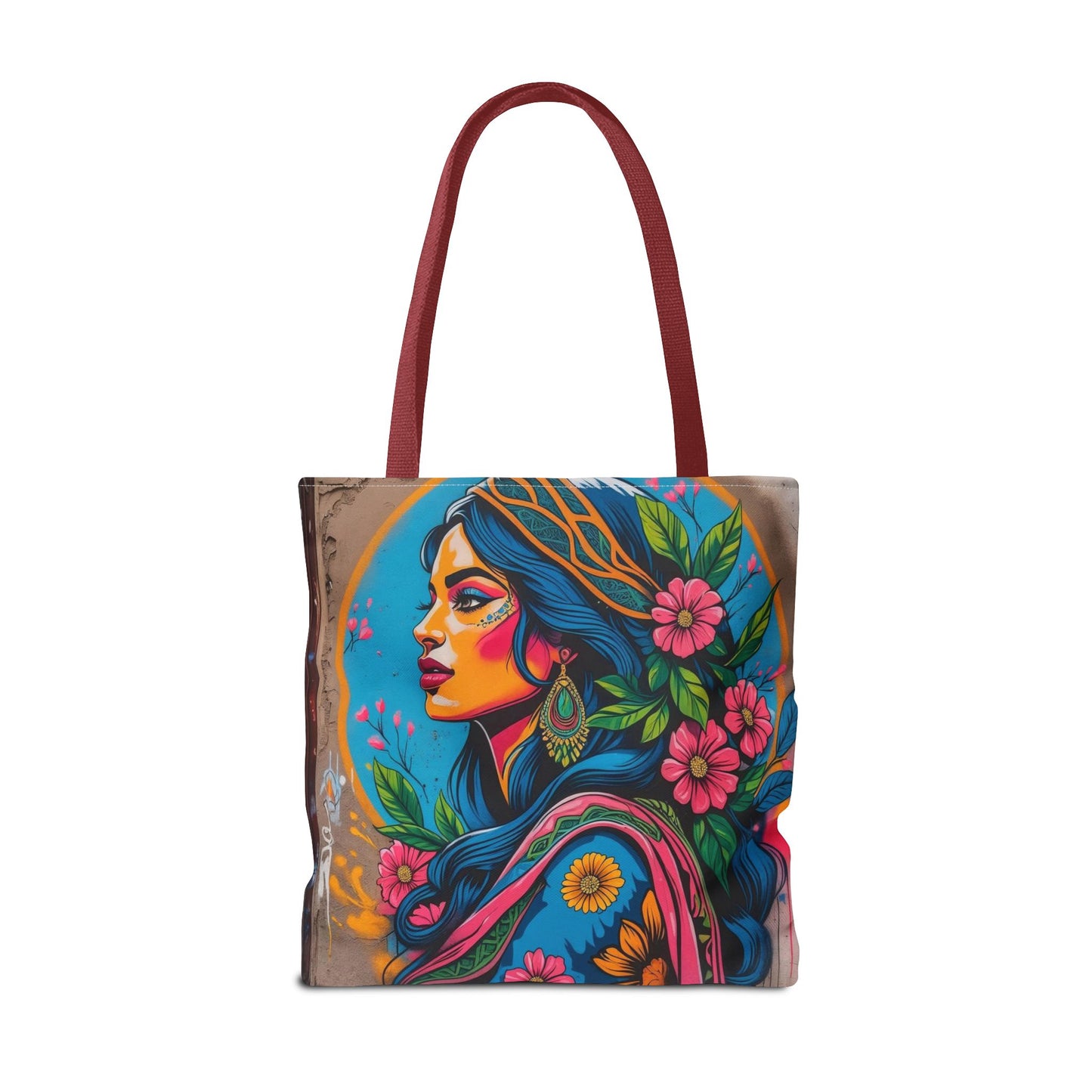 Artistic Surge - Eco-Friendly Canvas Tote Bag - FLOWERING WOMAN