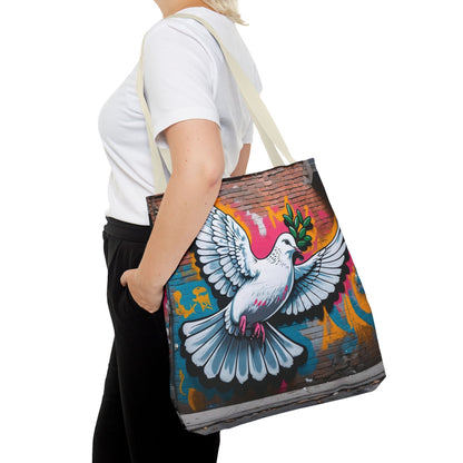 Artistic Surge - Eco-Friendly Canvas Tote Bag - PEACE