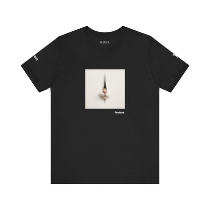 CATART Unisex Jersey Cat T-Shirt - FONTANA - Iconic Painting Reimagined with Cats