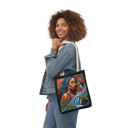 Artistic Surge - Eco-Friendly Canvas Tote Bag - WOMAN WITH WATER