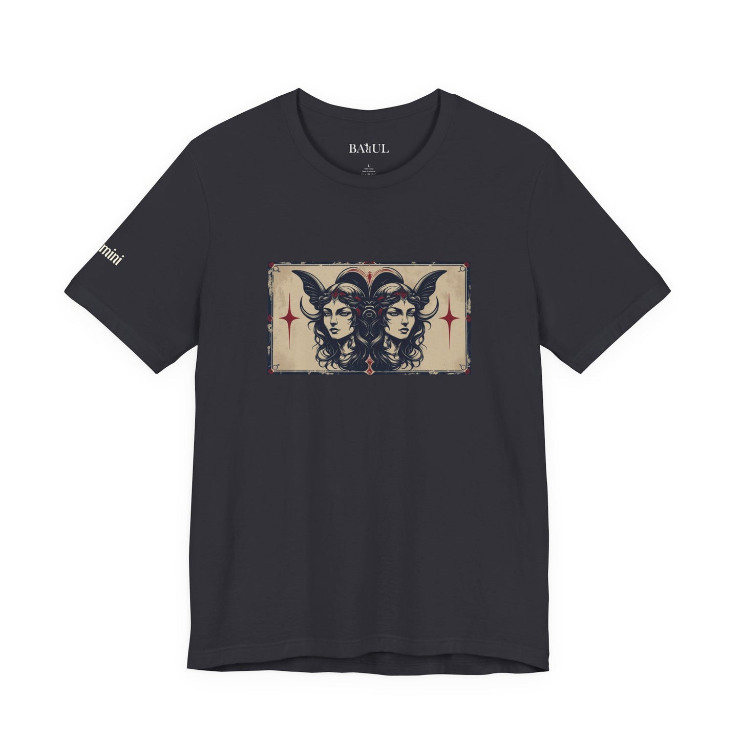Gemini - Gothic Zodiac T-Shirt. Zodiac in the Shadows