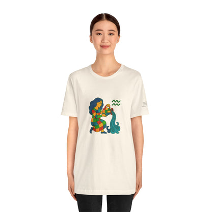 AQUARIUS - T-shirt, The Zodiac in Colors