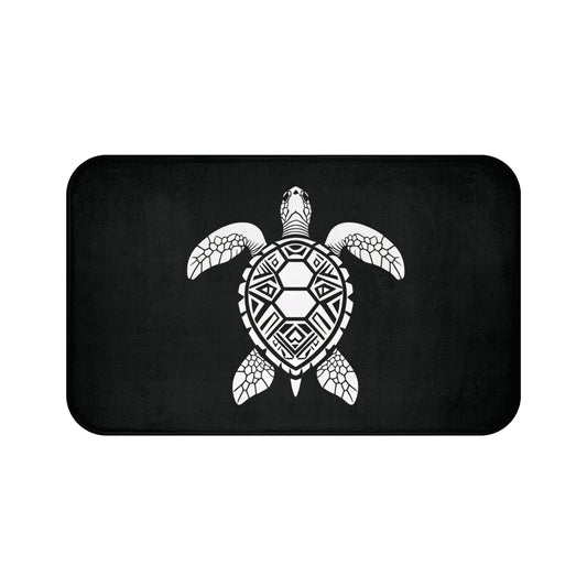 Tribal Bath Mat. Ocean Energy, Tribal Style