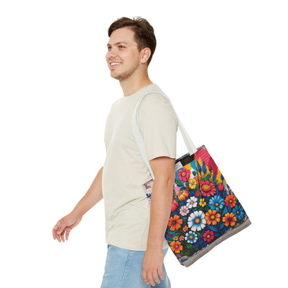 Artistic Surge - Eco-Friendly Canvas Tote Bag - FLOWERS