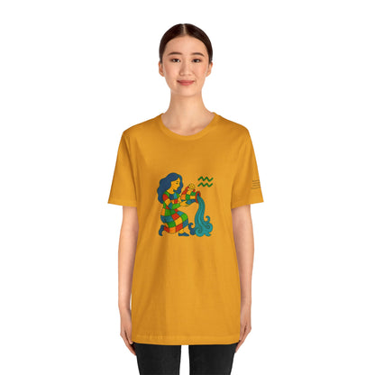 AQUARIUS - T-shirt, The Zodiac in Colors