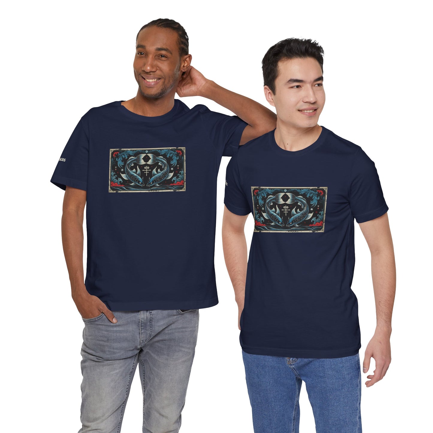 Pisces - Gothic Zodiac T-Shirt. Zodiac in the Shadows
