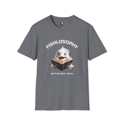 Fishlosophy Unisex T-Shirt - Ocean Vibes and Life's Questions Design - PEARLS OF WISDOM FROM THE FISH WORLD