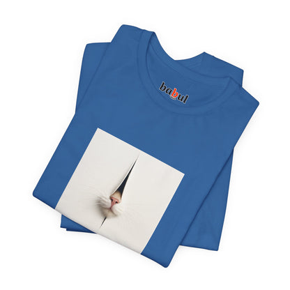 CATART Unisex Jersey Cat T-Shirt - FONTANA - Iconic Painting Reimagined with Cats