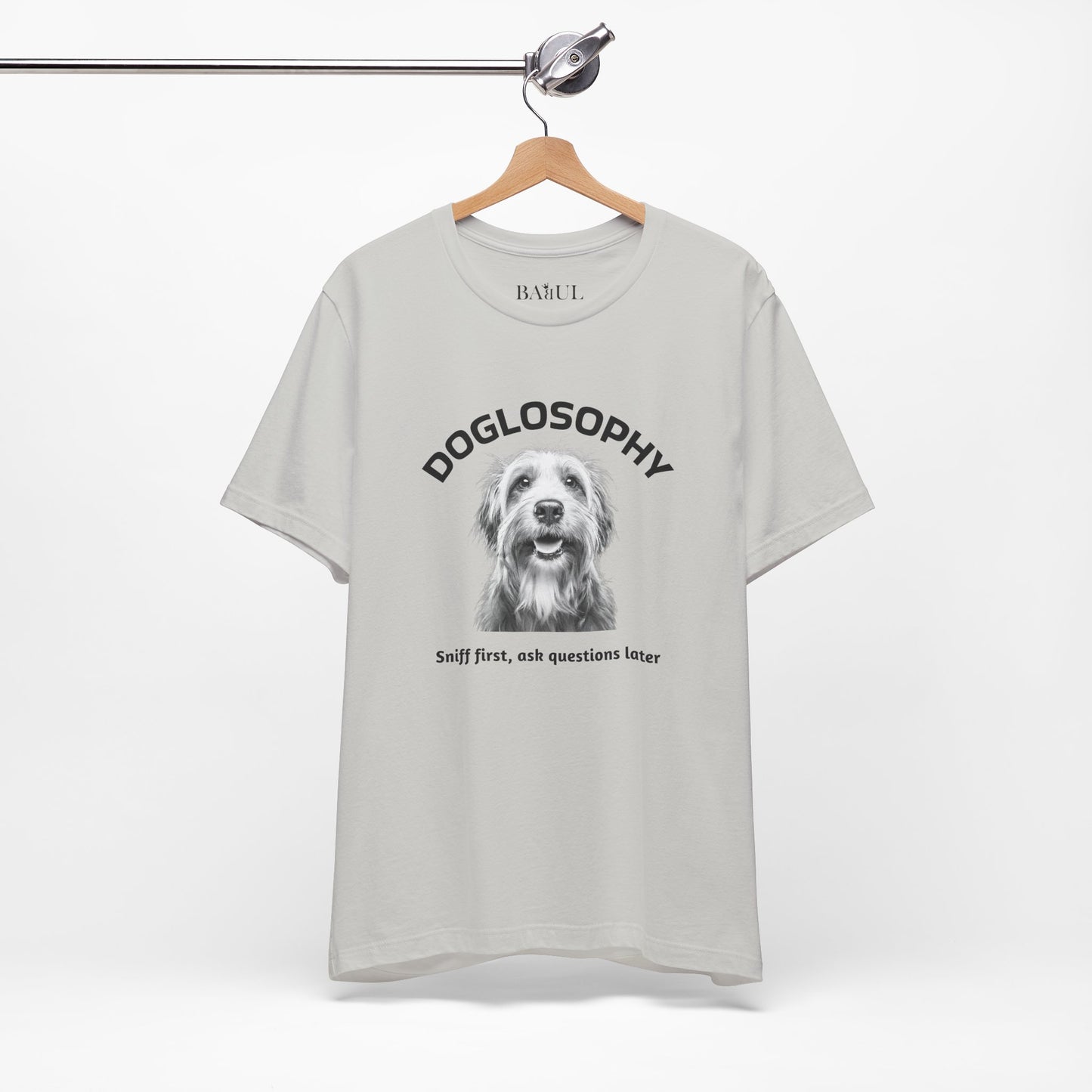 Doglosophy Unisex Jersey Short Sleeve Tee –  "Sniff first, ask questions later" Design