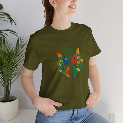 PISCES - T-shirt, The Zodiac in Colors