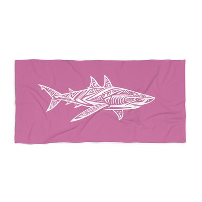 Tribal Waves Beach Towel - SHARK
