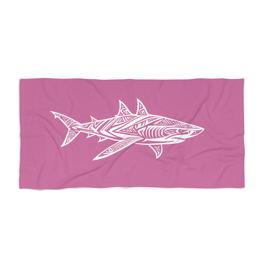 Tribal Waves Beach Towel - SHARK