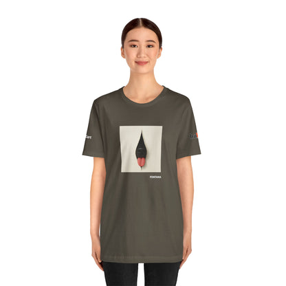 DOGART Unisex Jersey Dog T-Shirt - FONTANA - Iconic Painting Reimagined with Dogs