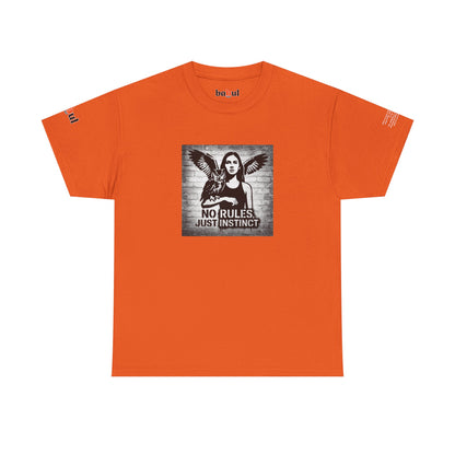 Rebel Graphic Tee - Unisex Heavy Cotton T-Shirt for the Wild at Heart. Rebel Tees, Born to Be Worn - NO RULES, JUST INSTINCT