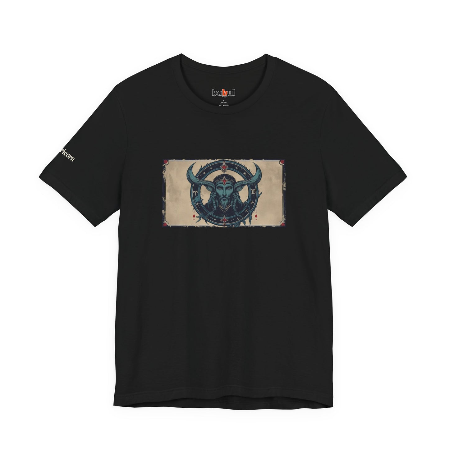 Capricorn - Gothic Zodiac T-Shirt. Zodiac in the Shadows